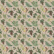 Carta da regalo con motivo di pigne su erba verde 100x70cm
