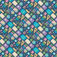 Carta da regalo per un inizio di scuola allegro 100x70 cm