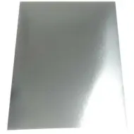 Carta decorativa metallizzata argento bifacciale 50x70cm