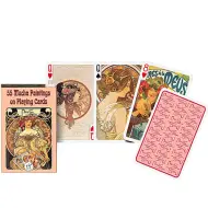 Carte da gioco esclusive Rummy - Mucha 1x55 carte - Piatnik
