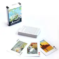Carte da gioco ramino esclusive 1x55 con dipinti di Claude Monet