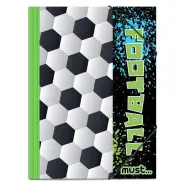 Cartella con elastico con motivo di pallone da calcio 25x35 cm