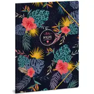 Cartella elastica Aloha night con motivo floreale, formato A4
