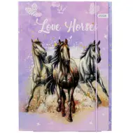 Cartella elastica Love Horse formato A4