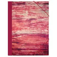 Cartella elastica con motivo di albero rosso 25x35cm