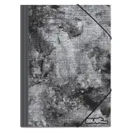 Cartella elastica grigio-nera 25x35cm