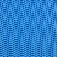 Cartone ondulato 3D blu decorativo B2 50x70cm 1 pezzo