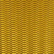 Cartone ondulato 3D decorativo dorato B2 50x70cm 1 pezzo