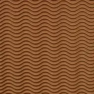 Cartone ondulato 3D decorativo marrone B2 50x70cm 1 pezzo