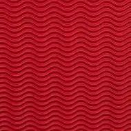 Cartone ondulato 3D rosso decorativo B2 50x70cm 1 pezzo