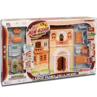Casa delle bambole con mobili, luci e suoni 33x32cm