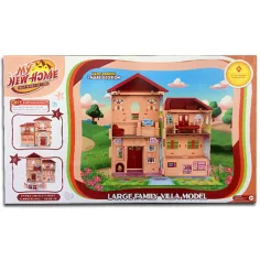 Casa delle bambole con mobili, luci e suoni 33x32cm immagine 2