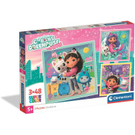 Casa delle bambole di Gabi 3x48 pezzi Super Color puzzle - Clementoni