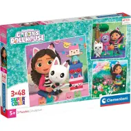 Casa delle bambole di Gabi 3x48 pezzi Supercolor puzzle - Clementoni