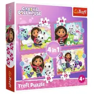 Casa delle bambole di Gabi 4 in 1 puzzle - Trefl