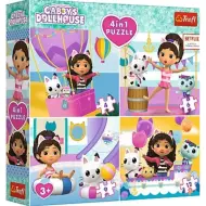 Casa delle bambole di Gabi 4 in 1 puzzle da 12-9-6-4 pezzi - Trefl