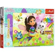 Casa delle bambole di Gabi Avventura scintillante puzzle glitterato da 100 pezzi – Trefl