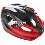 Casco nero-rosso