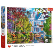 Casetta sulla riva del lago – Puzzle da 2000 pezzi, Qualità Premium – Trefl