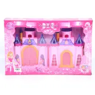 Castello da principessa con luci, colore rosa