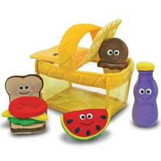 Cestino da picnic in peluche set da 9 pezzi - Melissa & Doug immagine 2