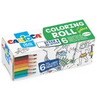 Cilindro mini da colorare giungla con 6 mini matite colorate - Carioca
