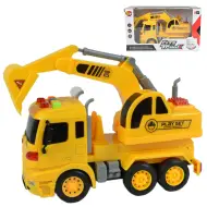City Truck: Camion con escavatore con luci e suoni 20cm