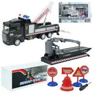 City Truck: Camion di soccorso trasformabile a volano con segnali stradali 19cm