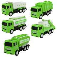 City Truck: Camion per la raccolta differenziata dei rifiuti in diverse varianti 13 cm