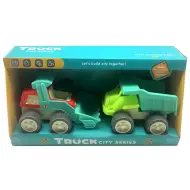 City Truck: Set di macchine da lavoro con dumper e pala caricatrice