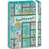 City of Budapest raccoglitore con elastico A/5