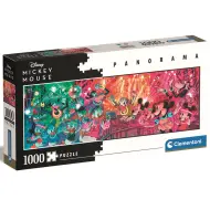 Classici Disney+ - Puzzle panoramico da 1000 pezzi di Topolino al disco - Clementoni