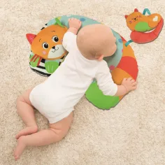 Clementoni Baby: Cuscino per la pancia con gattino 31x44cm immagine 3