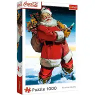 Coca-Cola - Babbo Natale con regali puzzle da 1000 pezzi - Trefl