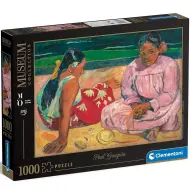 Collezione Museo: Donne di Tahiti sulla spiaggia di Paul Gauguin puzzle da 1000 pezzi - Clementoni