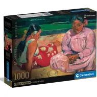 Collezione Museo: Gauguin - Donne di Tahiti sulla spiaggia puzzle da 1000 pezzi con poster - Clementoni
