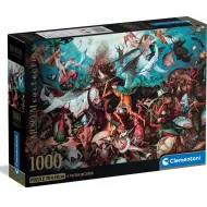Collezione del Museo: Bruegel - La caduta degli angeli ribelli puzzle da 1000 pezzi con poster - Clementoni