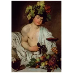 Collezione del Museo: Caravaggio - Bacco puzzle da 1000 pezzi con poster - Clementoni immagine 2