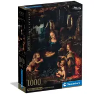 Collezione del Museo: Leonardo da Vinci - La Vergine delle Rocce puzzle da 1000 pezzi con poster - Clementoni