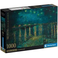 Collezione del Museo: Van Gogh - Notte stellata puzzle compatto HQC da 1000 pezzi - Clementoni
