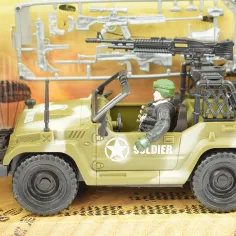 Combat Force 9: Veicolo militare con soldato e armi 22cm immagine 3