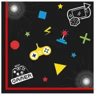 Confezione da 20 tovaglioli di carta con motivo gamer