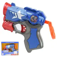 Cool Soft Bullet Gun: Piccola pistola spara proiettili in schiuma con munizioni di colore blu, 14 cm