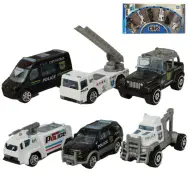Cops Die-Cast: Set di 6 macchinine della polizia