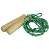 Corda per saltare con manico in legno disponibile in diversi colori, 220 cm
