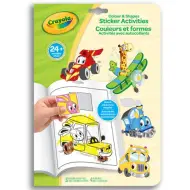 Crayola Mini Kids: Veicoli libro da colorare di 32 pagine con adesivi