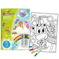 Crayola: Mini Kids maxi album da colorare e set di pennarelli - Animali fantastici