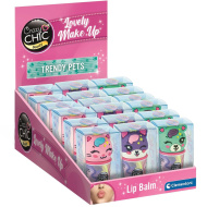 Crazy Chic: Balsamo per labbra in contenitore a forma di animale, disponibile in varie versioni, 1 pezzo - Clementoni