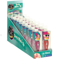 Crazy Chic: Lucidalabbra glitterato in contenitore a forma di sirena, in diverse varianti, 1 pz - Clementoni