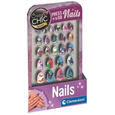 Crazy Chic: Set di unghie finte adesive con farfalle 1 pezzo - Clementoni immagine 2